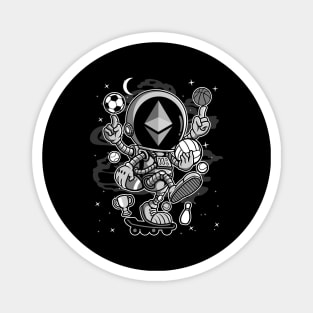 Astronaut Skate Ethereum ETH Coin To The Moon Crypto Token Cryptocurrency Blockchain Wallet Birthday Gift For Men Women Kids Magnet